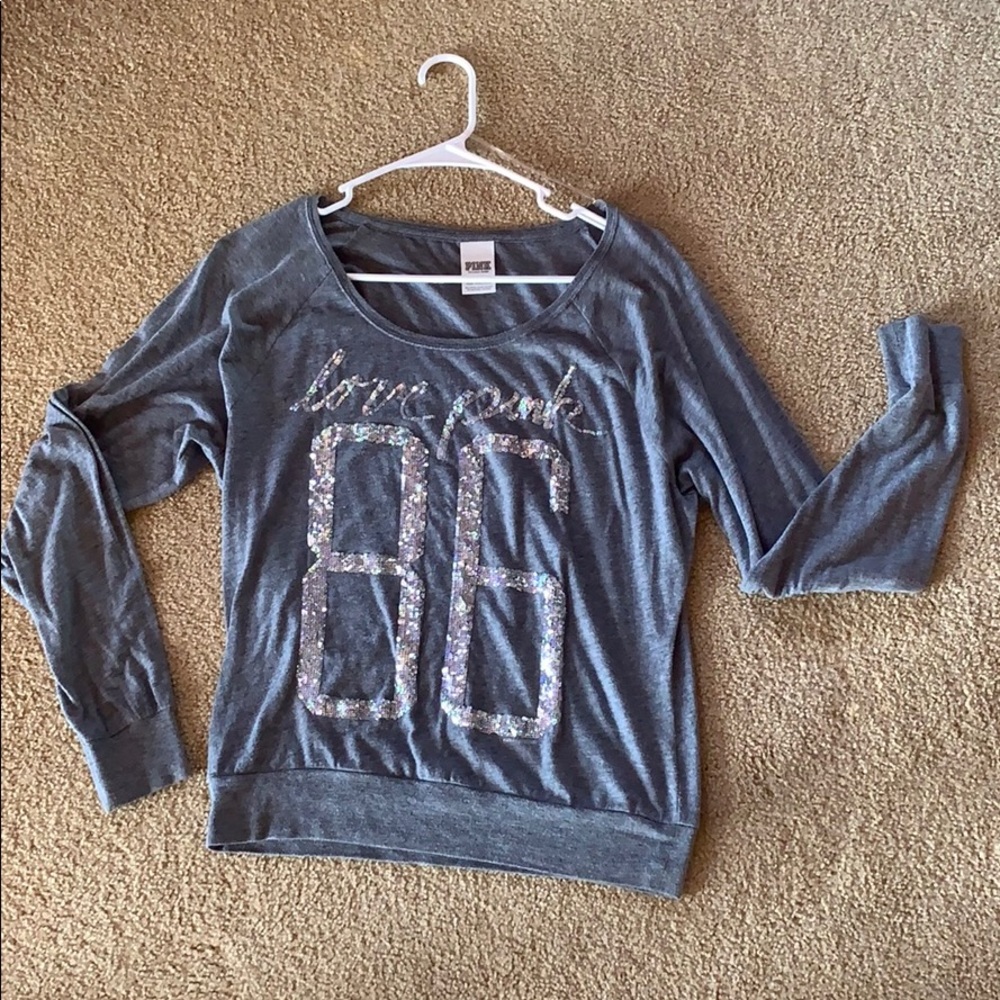 Sequined long sleeve